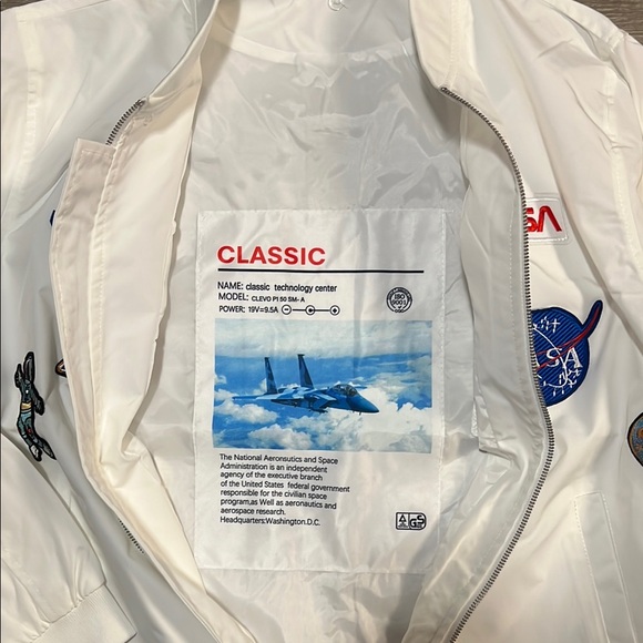 NASA White Jacket with Space Patches - Picture 9 of 9